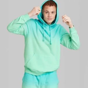 Men's Tie-Dye Regular Fit Hooded Pullover Sweatshirt - Original Use - NWT